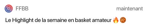 Notification FFBB